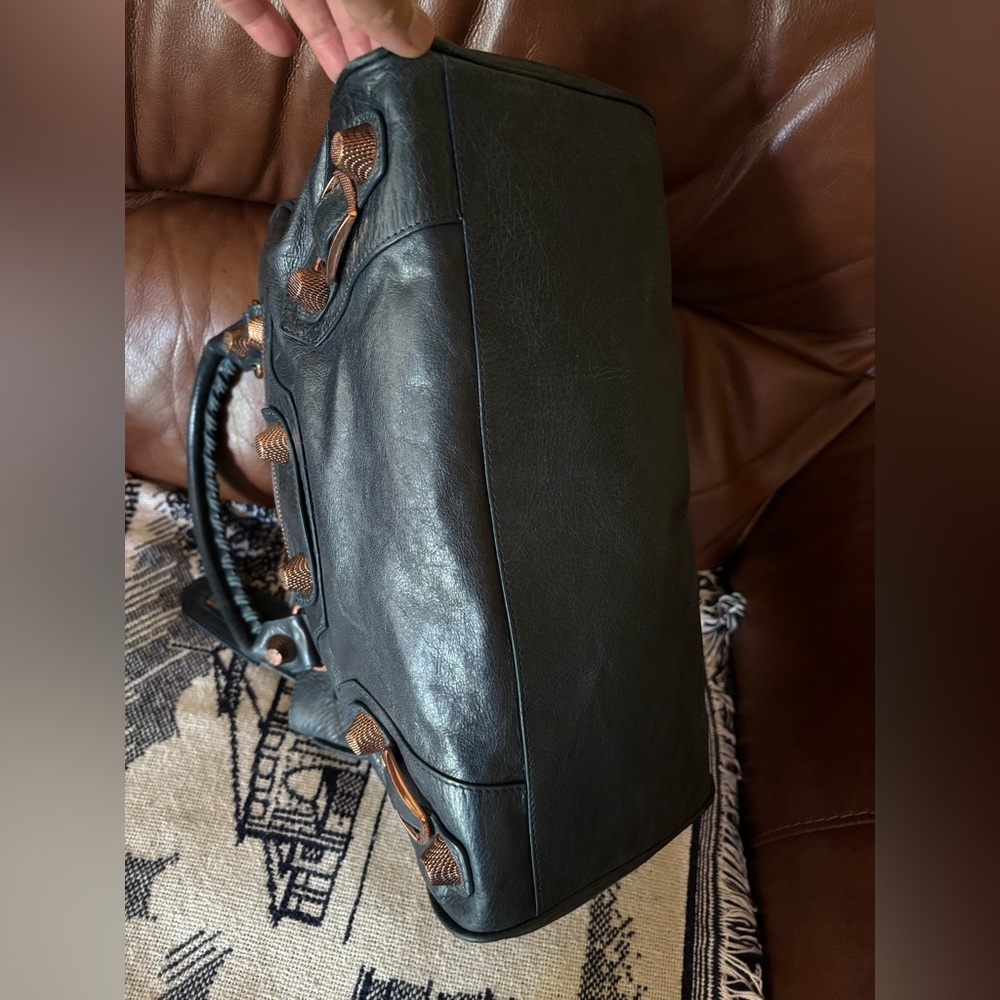 Balenciaga Motorcycle Classic City Bag, White - Picture 4 of 14